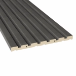 Стеновая реечная панель Альберо, Бетон Тёмный, 120*16*2750 мм