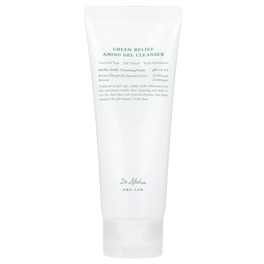 Dr. Althea, Green Relief, очищающее гель с аминокислотами, 100 мл (3,38 жидк. Унции)