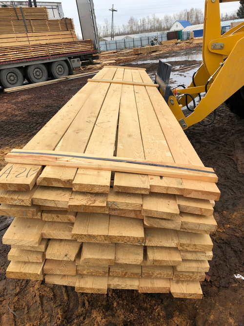 Доска 40х100х6000 Лиственница сухая нестроганая