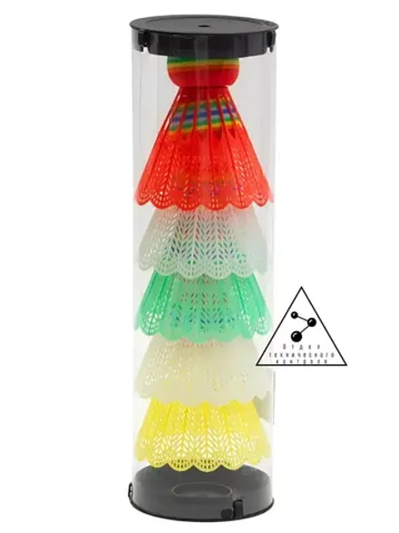 Воланы для бадминтона пластик 5шт