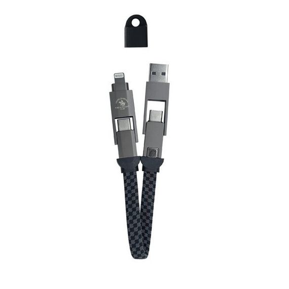 Кабель Santa Barbara Polo &amp; Racquet Club 4-In-1 Cable 100W 15 cm Gray