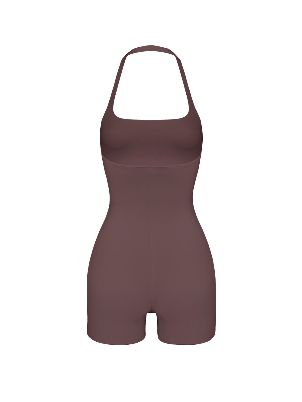 chocolate halter overall