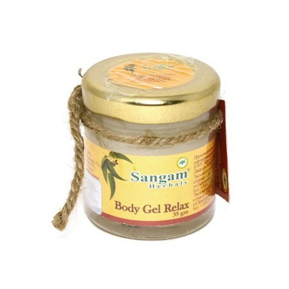 Гель для тела Sangam Herbals Body Gel Relax расслабляющий обезболивающий релакс 35 г