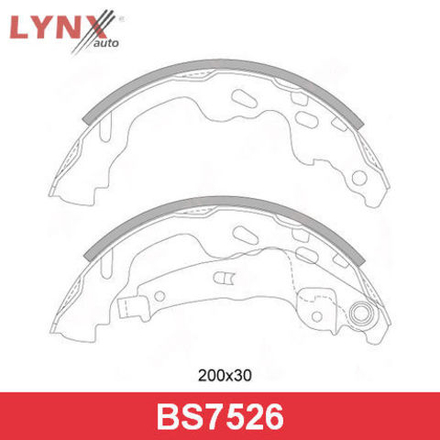 Тормозные колодки LYNX BS-7526 (барабанные)