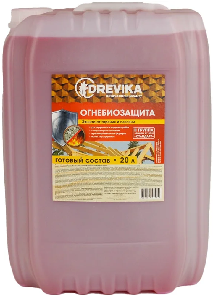 Огнебиозащита 20кг Древика.с индикатором Огнебиозащита 20кг Древика.с индикатором