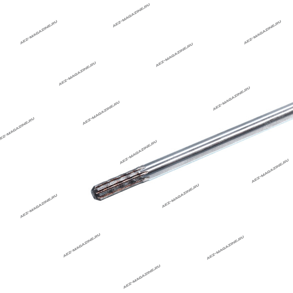 Вал для разъемной штанги бензокосы, 780мм, нижний 9 зубов-резьба