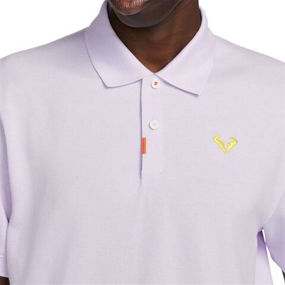 Мужское теннисное поло Nike Rafa Slim Polo - violet frost/yellow strike