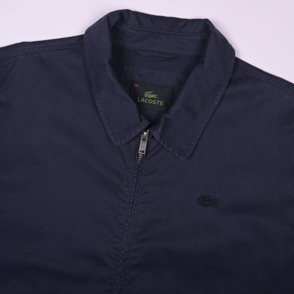 Легкий темно-синий харрингтон Lacoste с монотонным лого, XXL