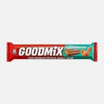 Шоколадный батончик хрустящие вафли с солёной карамелью Goodmix 44г