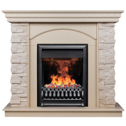 Электрокамин RealFlame Elford WT белый дуб с очагом 3D Oregan