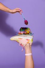 Телесные носочки Gigi с ярким конфетти (Размер: 39-41) (Цвет: розовый)