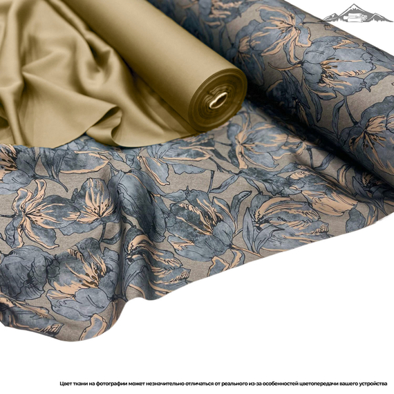 Тенсель с хлопком рис. №3 | ш.250 см | 120 г/м² | лиоцелл-65% хлопок-35%