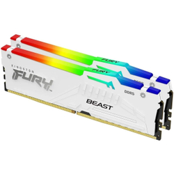 Оперативная память Kingston 32GB 5200MT / s DDR5 CL40 DIMM (Kit of 2) FURY Beast White RGB XMP KF552C40BWAK2-32