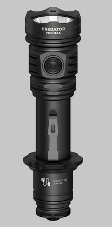 Фонарь светодиодный тактический Armytek Predator Pro Max, 3000 лм, холодный свет, аккумулятор