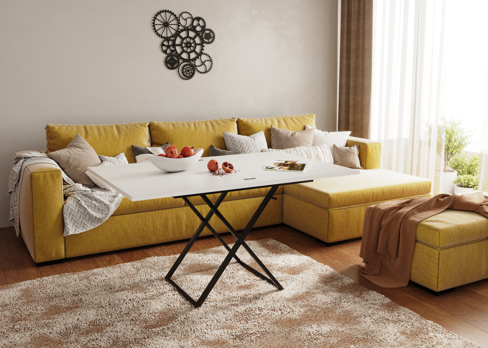 Стол-трансформер ГЗМИ Орфей 1, черный/белый