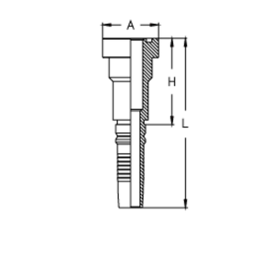Фитинг DN 20 SFS CAT 3/4 41.3 Interlock