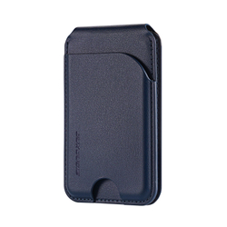 Магнитная подставка картхолдер синего цвета от Dux Ducis, серия Neva Series Magnetic Wallet Stand