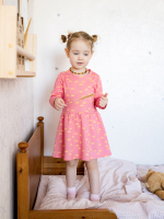 Платье с длинным рукавом Mjölk Солнышки розовые