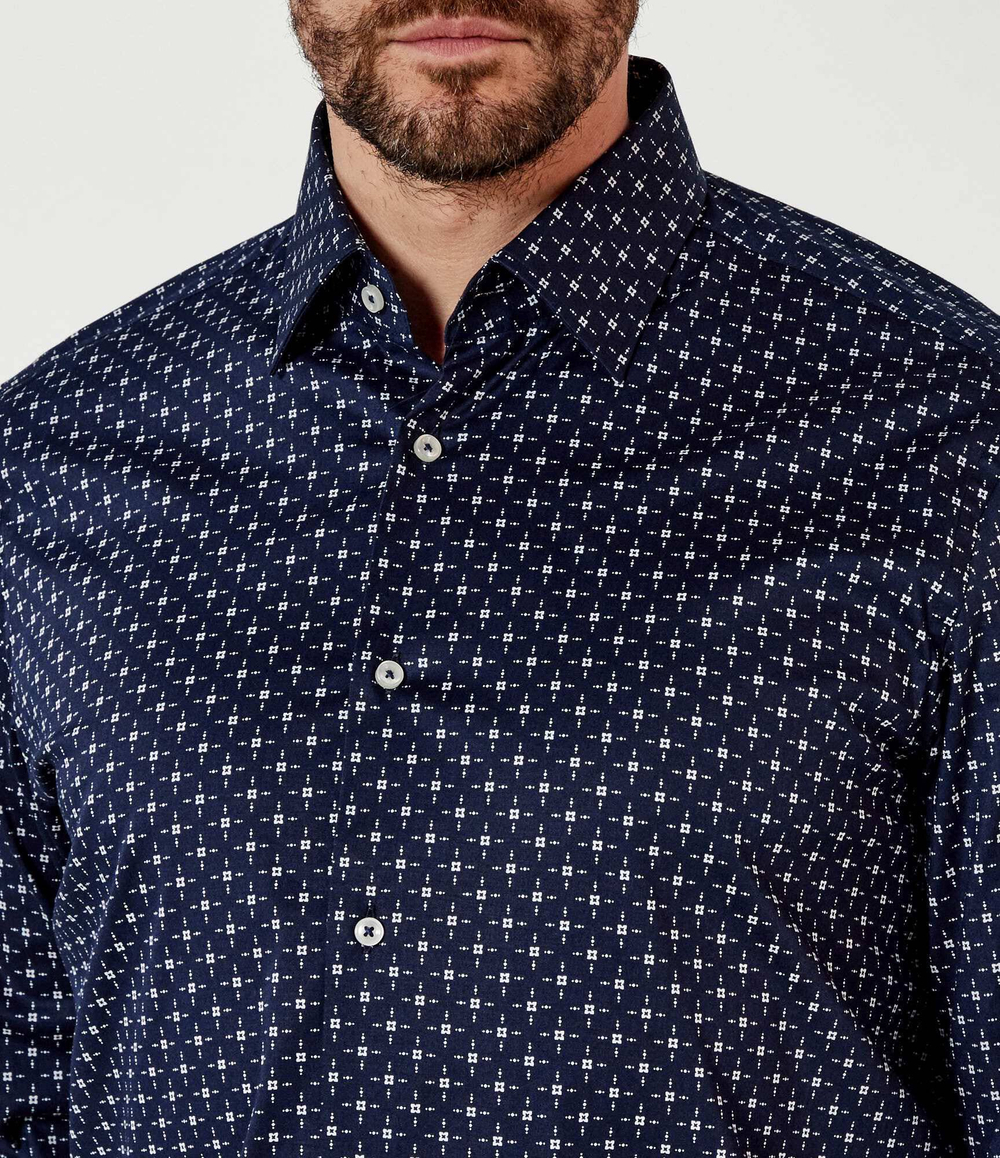 Рубашка H-JOE-kent-C1-214 BOSS BLACK - темно-синий(50539178)