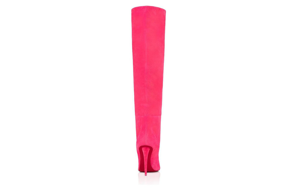CL Suede Knee high Boots Women"s Pink