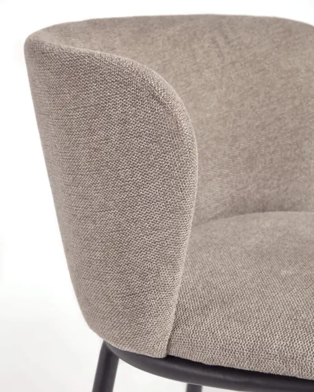 Полубарный стул Ciselia 65 см, светло-коричневый шенилл