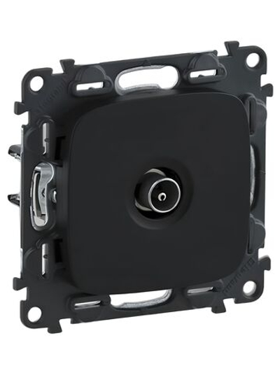 Розетка ТВ Legrand Valena Allure c топологией звезда 0-2400 МГц Антрацит 753971