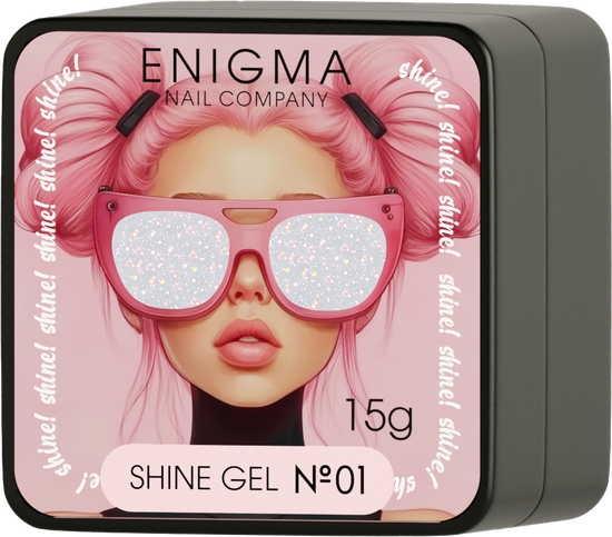 Гель для наращивания ENIGMA Shine gel 01 15g.