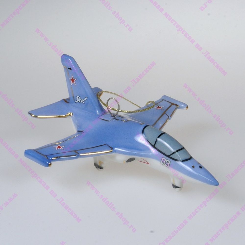 Елочная игрушка Учебно-Боевой самолет