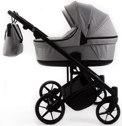 Детская коляска Adamex Leo Duo 2 в 1 TK01 (СВЕТЛО-СЕРЫЙ)