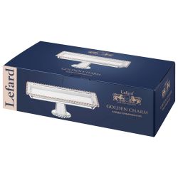 БЛЮДО СЕРВИРОВОЧНОЕ "GOLDEN CHARM" НА НОЖКЕ, 30*13*9,5 СМ