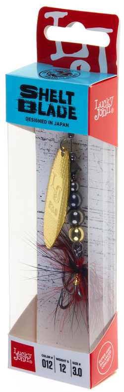 Блесна вращающаяся LUCKY JOHN Shelt Blade №3, 12 г, цвет 012