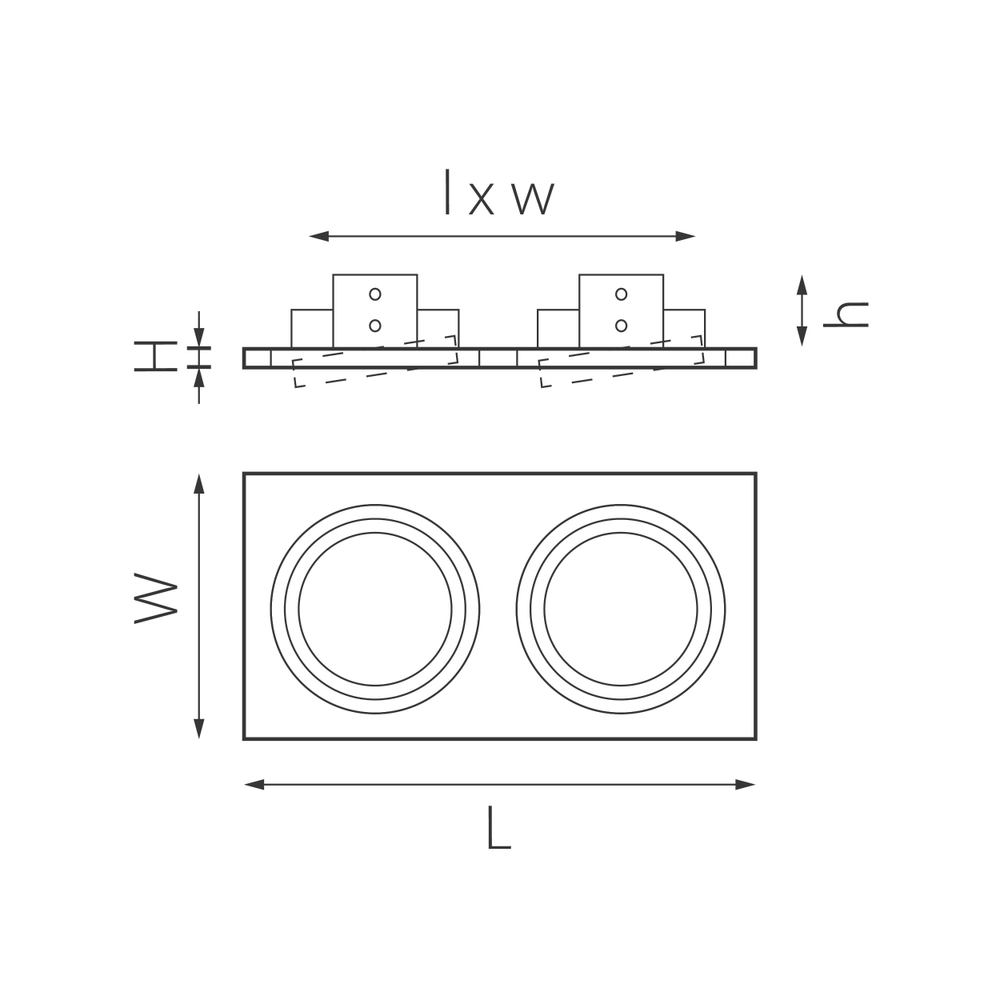 i8270607 Светильник INTERO 111 Double QUADRO (217827+217906+217907)