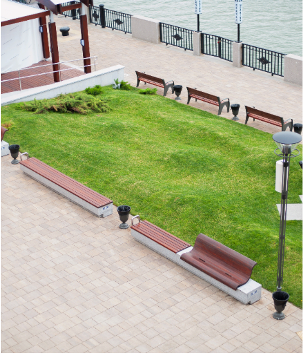 Тротуарная плитка АНТАРА Б.1.АН.6, комплект из 6 видов плит Искусственный камень Плитняк