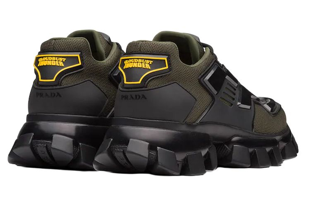 PRADA Cloudbust Thunder Low top Casual Shoes Men"s Army Green