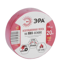 Изолента ПВХ 19ммх20м красн. ЭРА C0036541