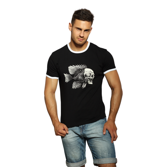 Мужская футболка черная с принтом Scandaloso 010225m-EP