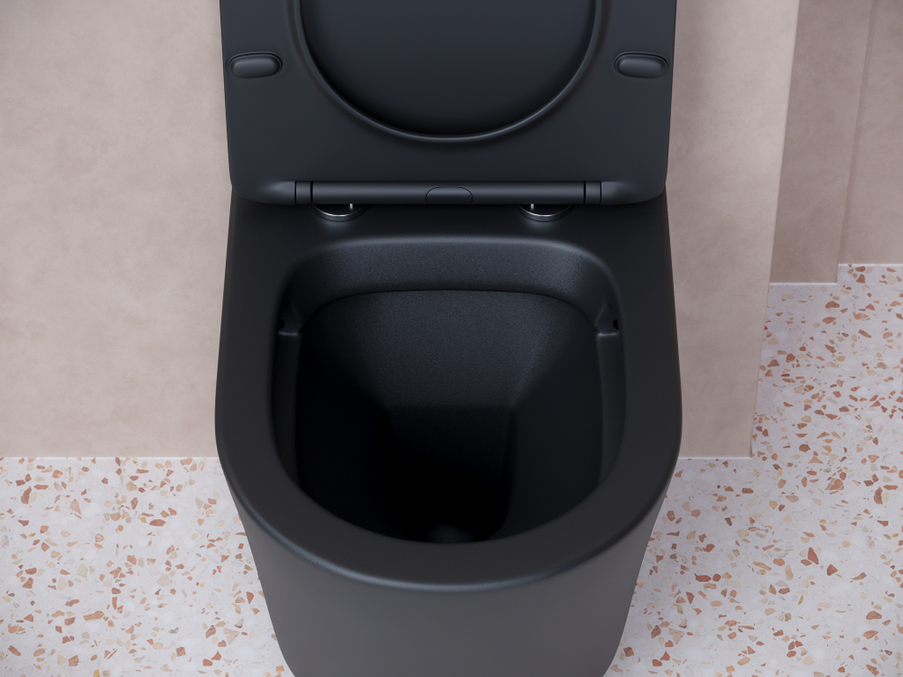 Комплект подвесной безободковый унитаз Ceramica Nova Balearica CN6000MB черный матовый с сиденьем микролифт + инсталляция Am.Pm ProC I012707