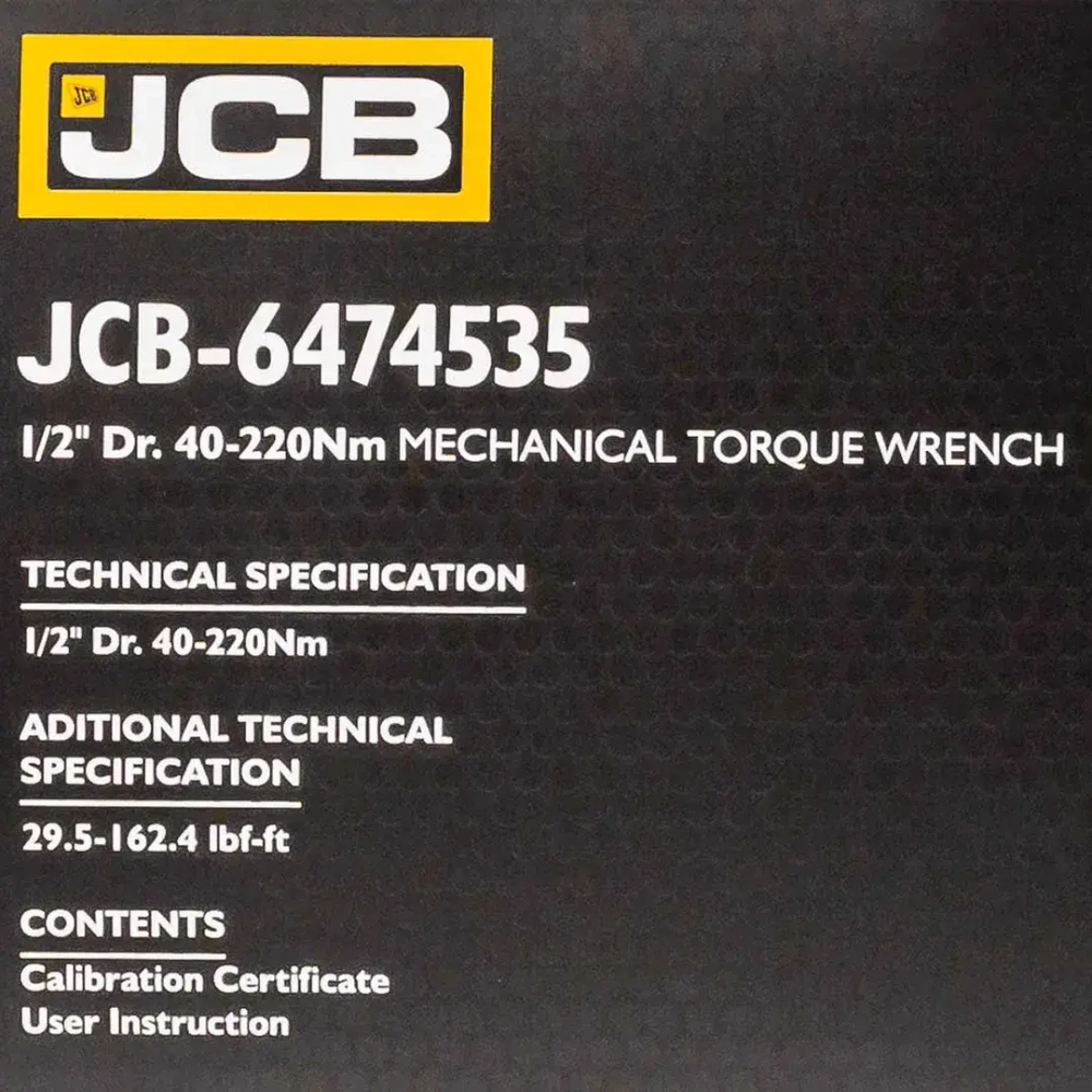 Ключ моментный 40-220Нм, 1/2'' JCB JCB-6474535