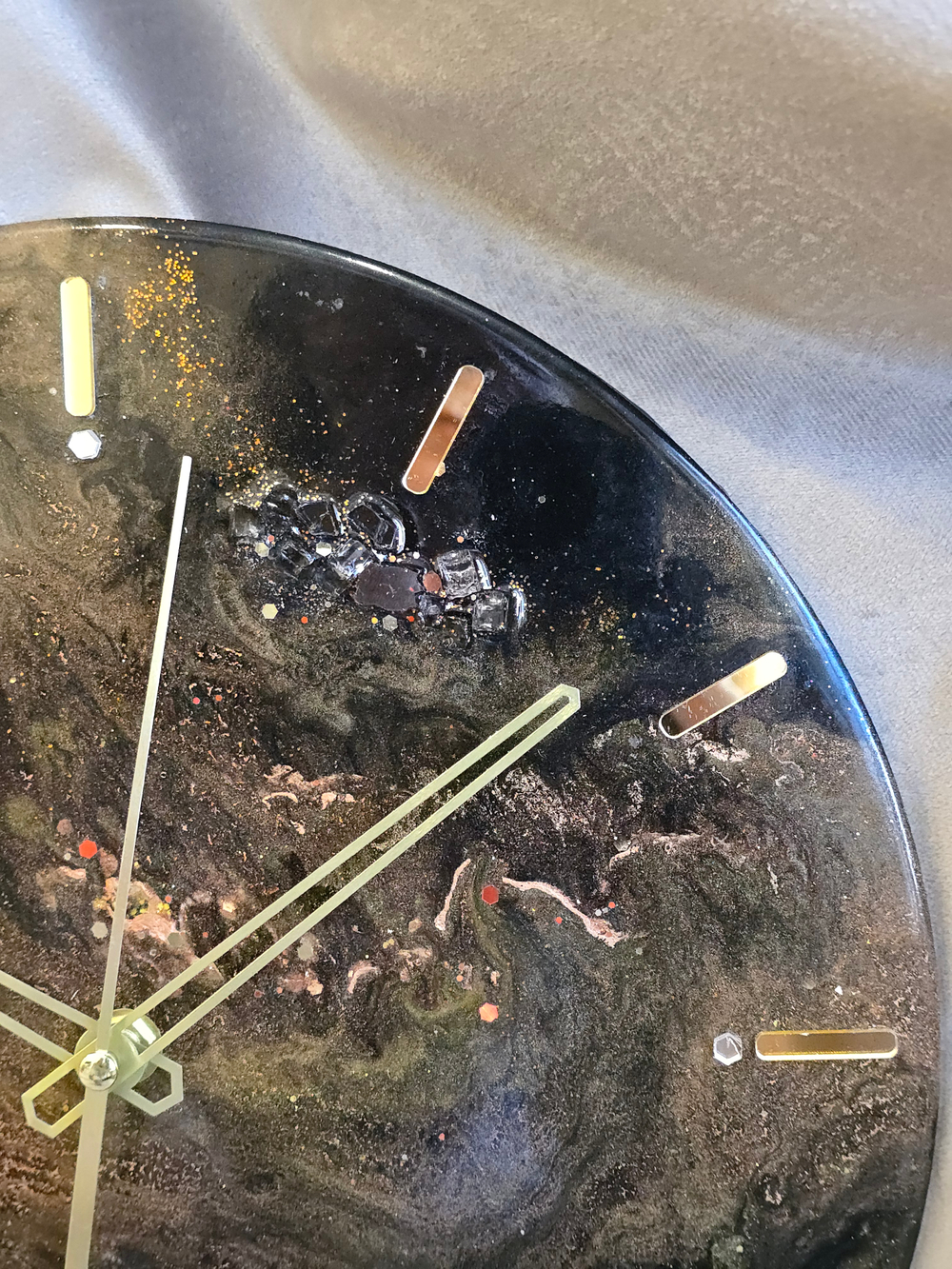 🕒 Часы настенные из эпоксидной смолы 30 см «Космическая бездна»