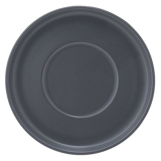 Набор из двух чашек с блюдцами темно-серого цвета из коллекции essential, 120 мл