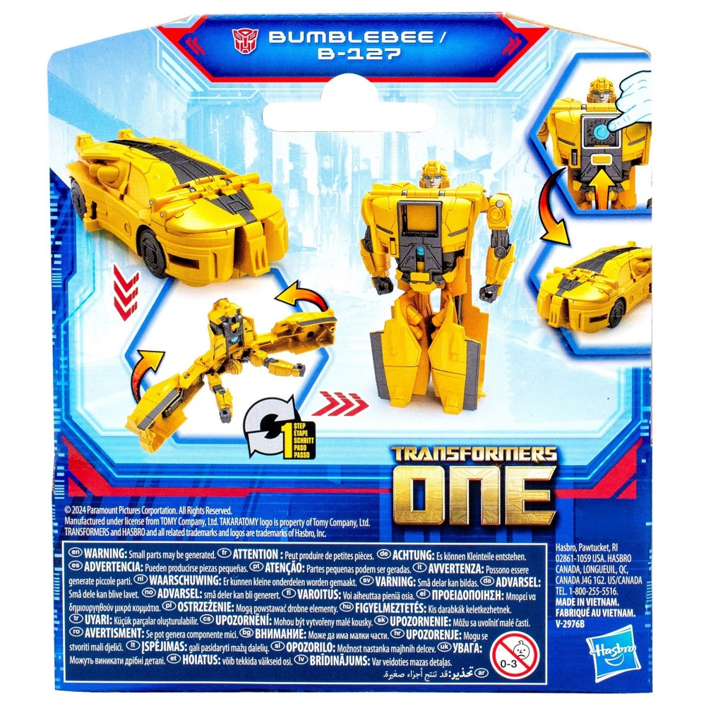Hasbro Transformers One - Фигурка Bumblebee (B-127) 1-колесный изменитель F9383