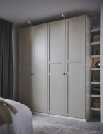 Гардероб - IKEA PAX/FLISBERGET/ПАКС/ФЛИСБЕРГЕТ ИКЕА, 200x60x236 см, белый/светло-бежевый