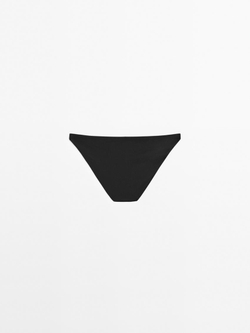 Massimo Dutti Однотонные плавки бикини, черный