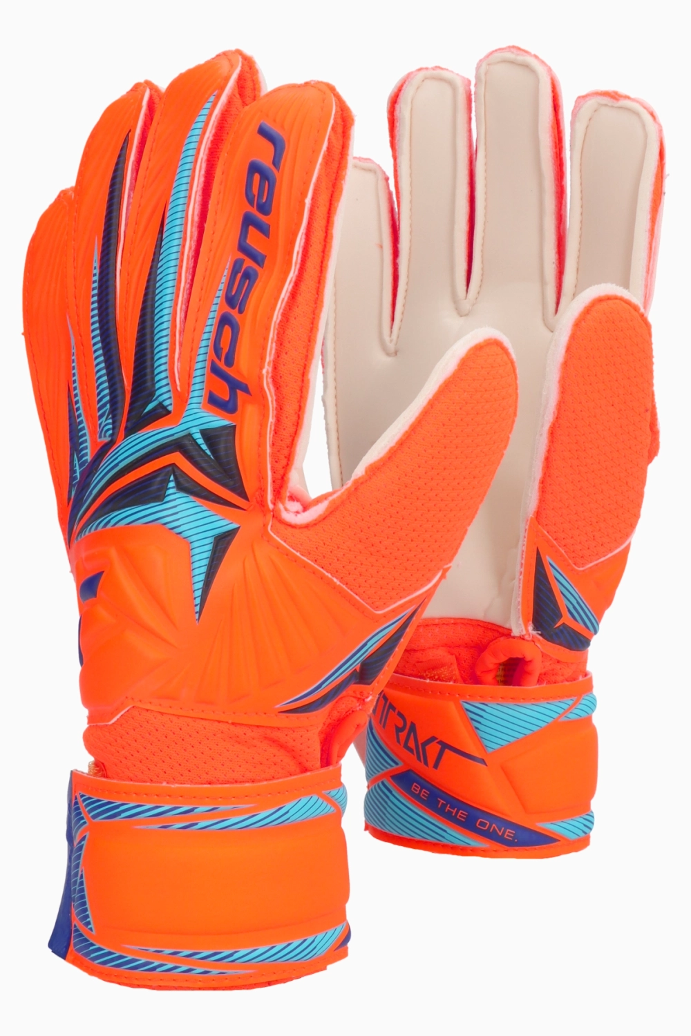 Вратарские перчатки Reusch Attrakt Solid Junior - оранжевый