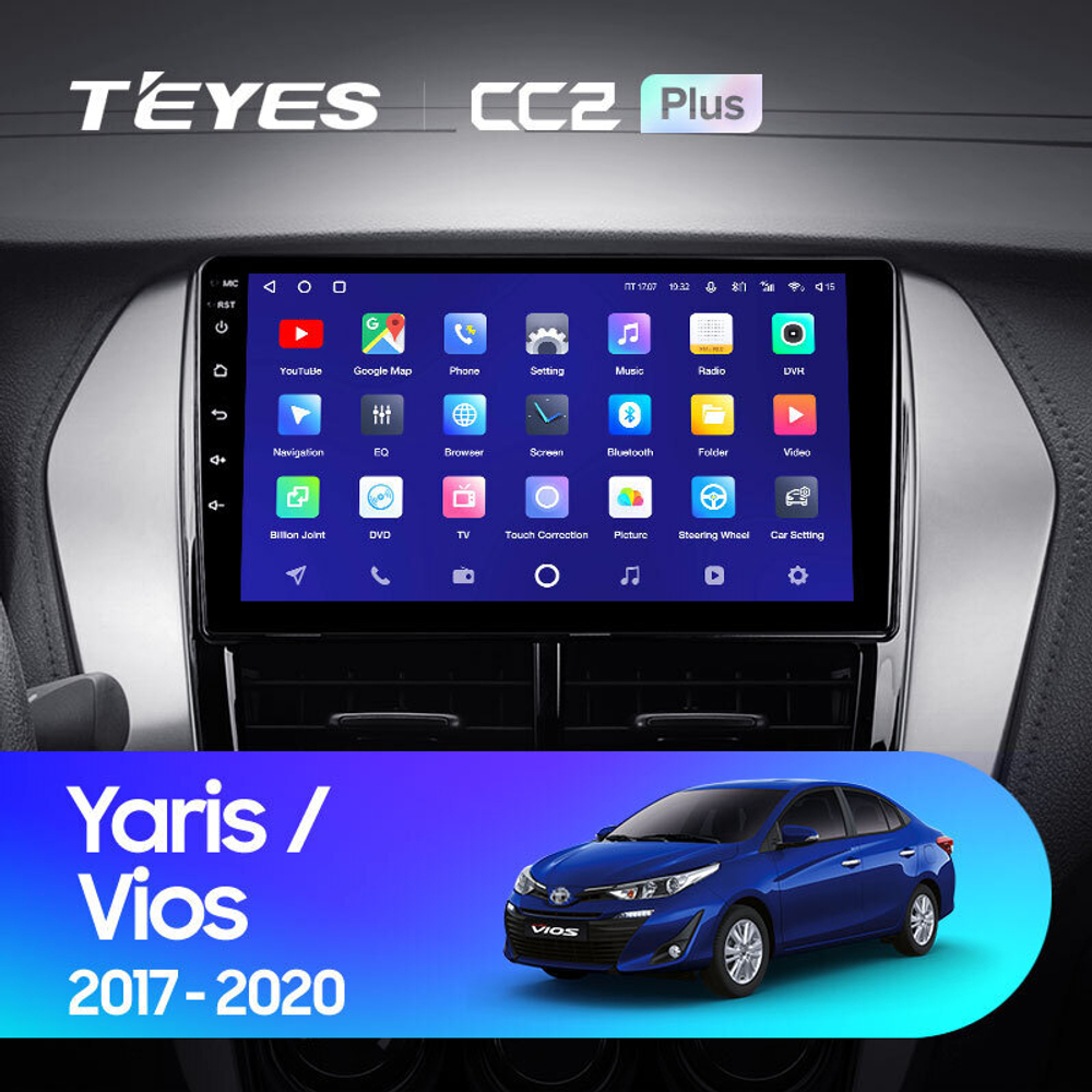Teyes CC2 Plus 9" для Toyota Yaris, Vios 2017-2020
