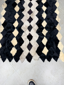 Покрывало меховое ковер из шкуры овчины