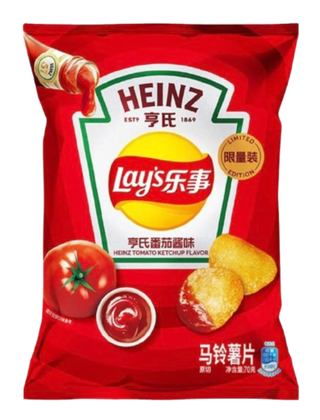 Картофельные чипсы Lay's Heinz со вкусом кетчупа