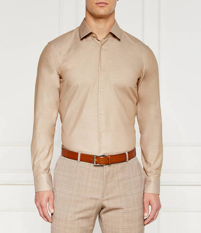 Рубашка BOSS BLACK - бежевый(50520548)