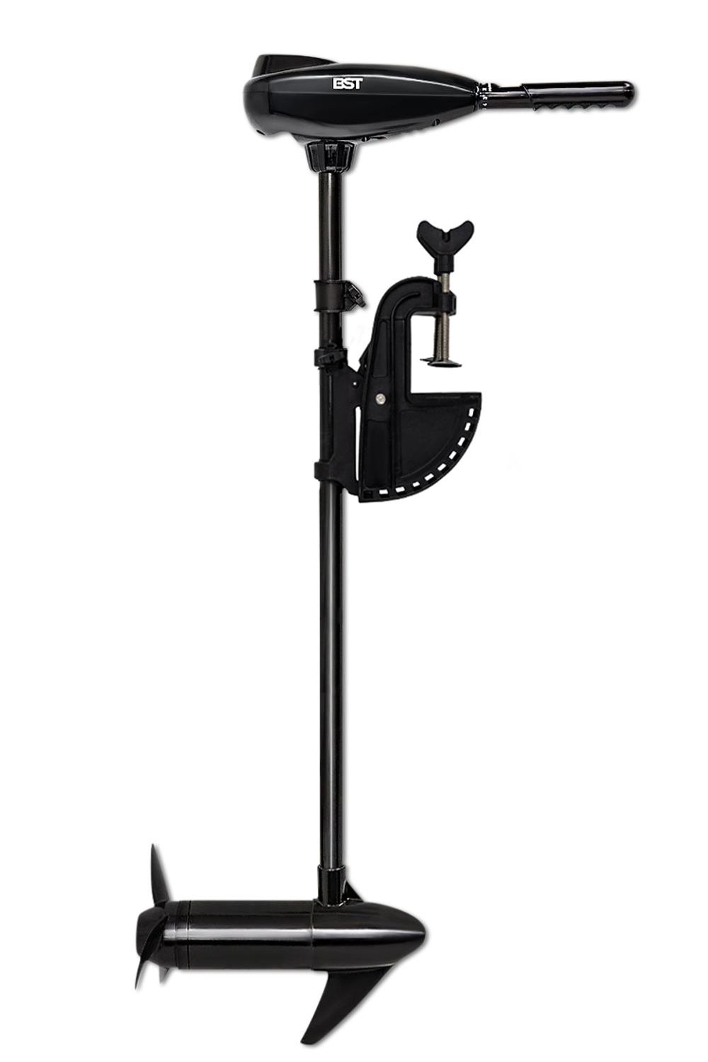 YACHTMAN-360 СК красный-черный + BST 55 L (комплект лодка + электромотор)