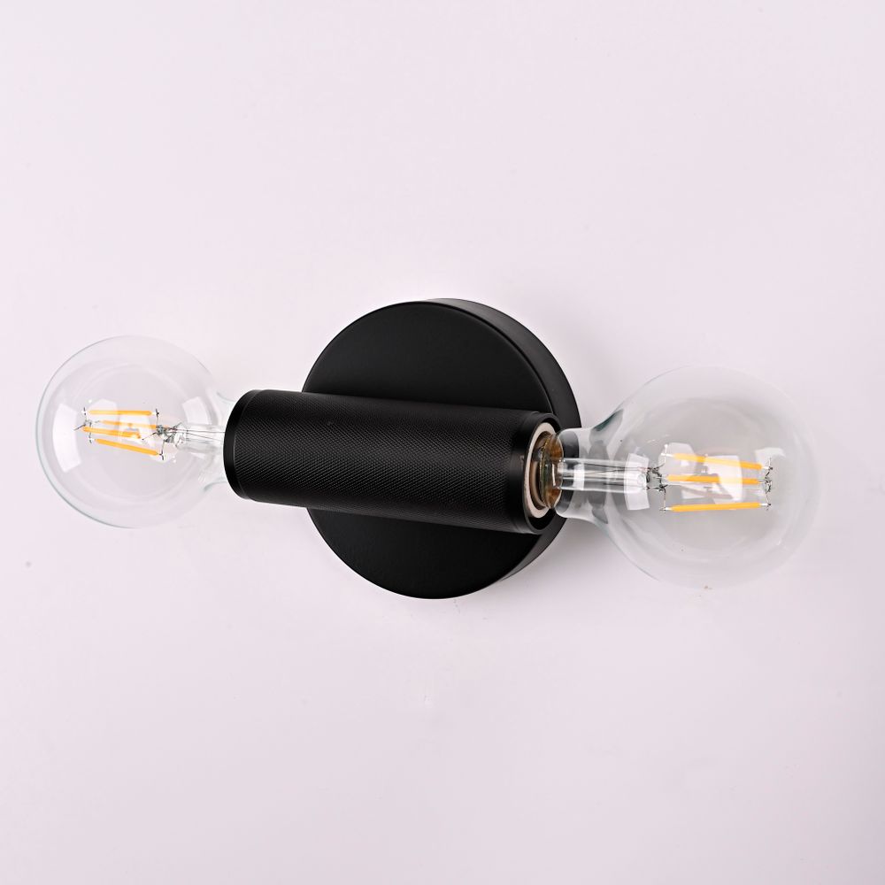 Бра Rh Utilitaire Inline Sconce Black By Imperiumloft